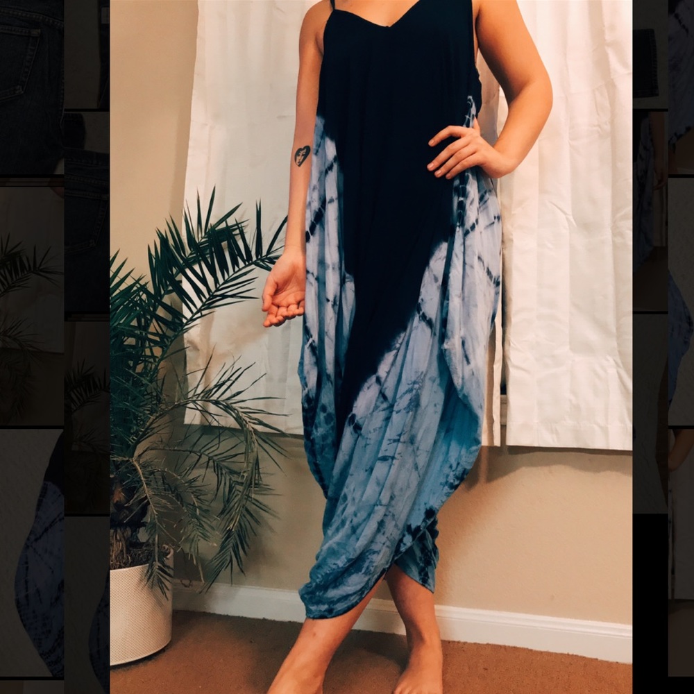 **SOLD ON MERCARI**Tie Dye Maxi Dress/Romper